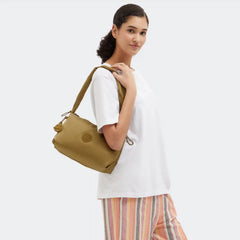 Eleni Medium Smooth Satin Shoulder Bag